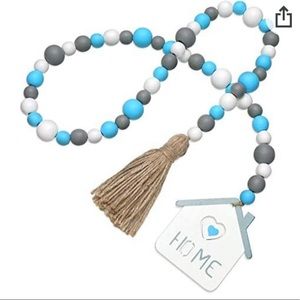 Set of 2 rustic garland farm house beads decor new